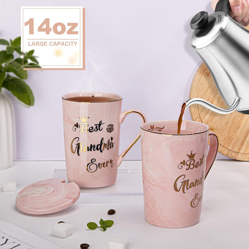 Best  Ever Mug Marble Ceramic Coffee Mug